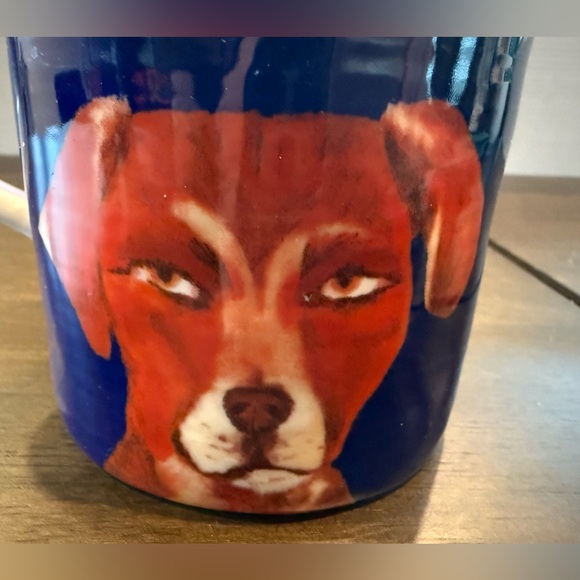 ANTHROPOLOGIE “Duke” blue dog mug - Picture 3 of 6
